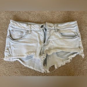 Hollister light wash jean shorts